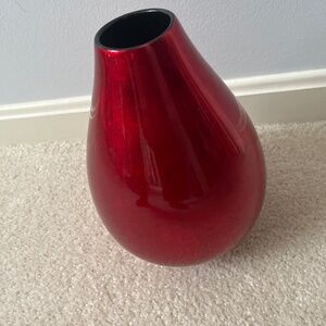 Crate&Barrel Decorative Crimson Vase